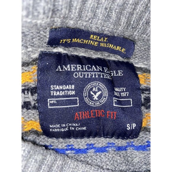 American Eagle Outfitters Womens Small Petite S P Sweater Knitted Multicolor - Picture 11 of 12